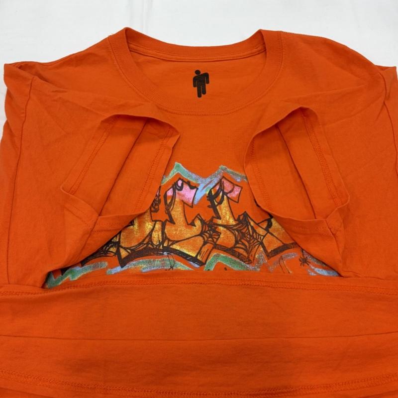 レディーメイド READY MADE Tシャツ 半袖 Billie Eilish ビリー・アイリッシュ コラボ 半袖 Tシャツ グラフィック プリント XL プリント 橙 / オレンジ / orange X マルチカラー / マルチカラー / multicolor メンズ USED 古着 中古 50159296