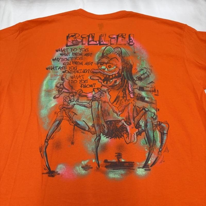 レディーメイド READY MADE Tシャツ 半袖 Billie Eilish ビリー・アイリッシュ コラボ 半袖 Tシャツ グラフィック プリント XL プリント 橙 / オレンジ / orange X マルチカラー / マルチカラー / multicolor メンズ USED 古着 中古 50159296