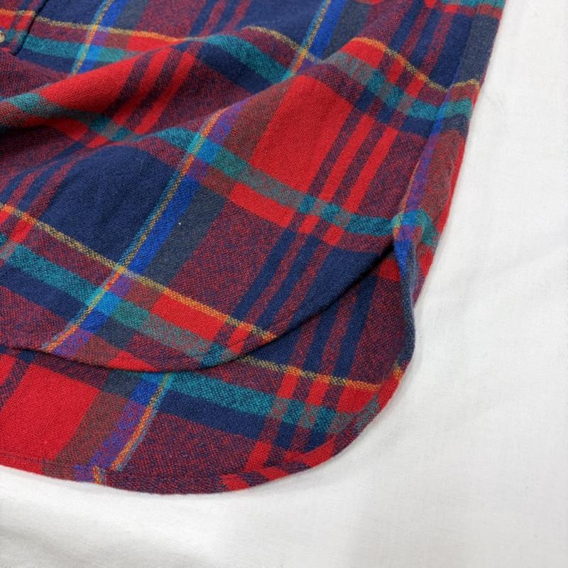 ペンドルトン PENDLETON シャツ、ブラウス 長袖 70s ウール チェック シャツ USA製 ヴィンテージ L チェック 赤 / レッド / red X 紺 / ネイビー / navy メンズ USED 古着 中古 50159298