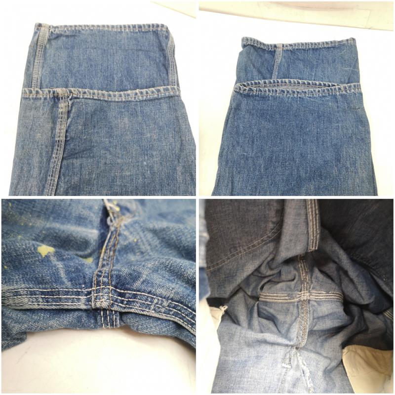 リー Lee サロペット・オーバーオール サロペット、オーバーオール 60s 70s JELT DENIM デニム オーバーオール USA製 インディゴ / インディゴ / Indigo メンズ USED 古着 中古 50159306