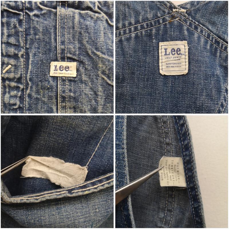 リー Lee サロペット・オーバーオール サロペット、オーバーオール 60s 70s JELT DENIM デニム オーバーオール USA製 インディゴ / インディゴ / Indigo メンズ USED 古着 中古 50159306
