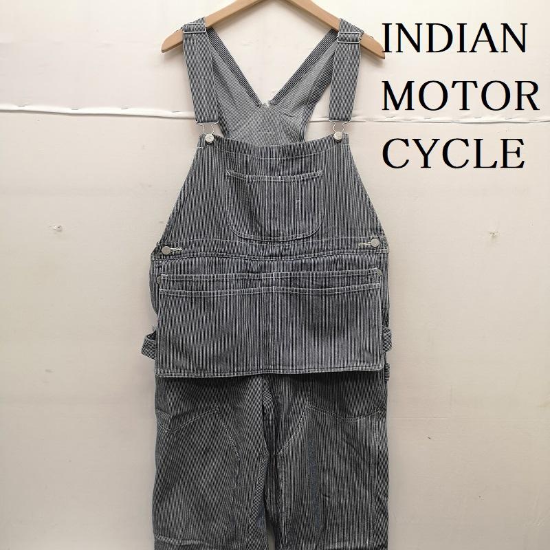 インディアン モーターサイクル INDIAN MOTORCYCLE サロペット・オーバーオール サロペット、オーバーオール ヒッコリー ストライプ オーバーオール L インディゴ / インディゴ / Indigo メンズ USED 古着 中古 50159308