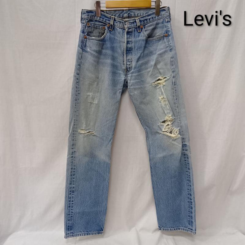 リーバイス Levi s パンツ デニム、ジーンズ levi s 501xx 01年製 made in USA ライトブルー W33 L34 33インチ 無地 水色 / ライトブルー / メンズ USED 古着 中古 50159311