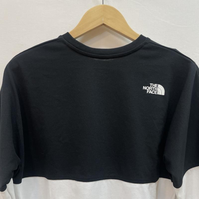 ザノースフェイス THE NORTH FACE Tシャツ 長袖 NT82384 バイカラー ロゴ 長袖 Tシャツ ロンT S 無地 X ロゴ、文字 白 / ホワイト / white X 黒 / ブラック / black メンズ USED 古着 中古 50159324