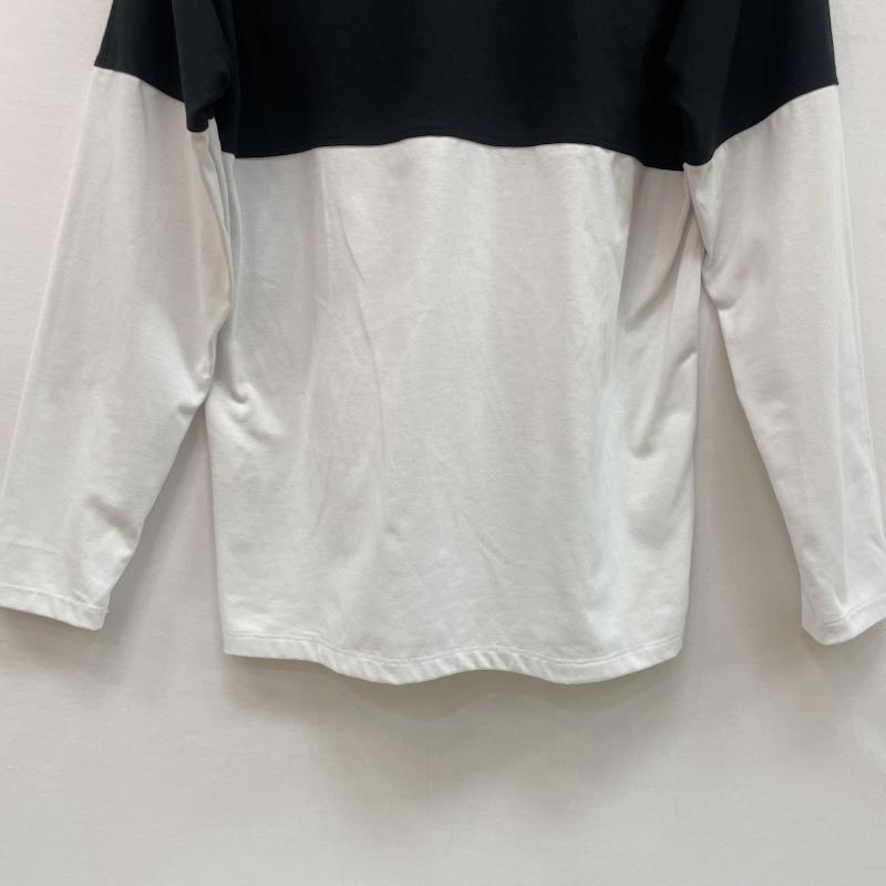 ザノースフェイス THE NORTH FACE Tシャツ 長袖 NT82384 バイカラー ロゴ 長袖 Tシャツ ロンT S 無地 X ロゴ、文字 白 / ホワイト / white X 黒 / ブラック / black メンズ USED 古着 中古 50159324