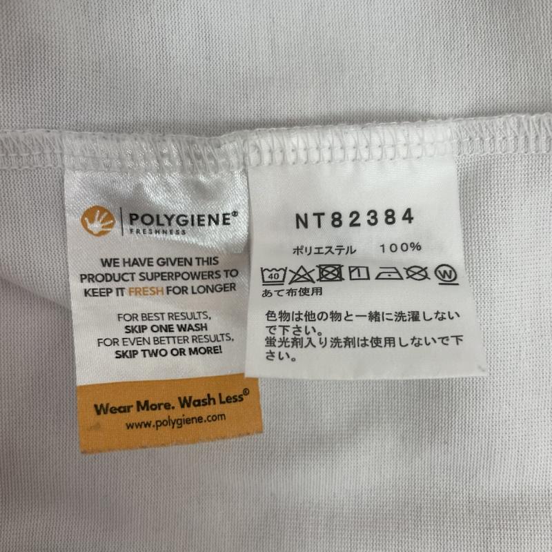 ザノースフェイス THE NORTH FACE Tシャツ 長袖 NT82384 バイカラー ロゴ 長袖 Tシャツ ロンT S 無地 X ロゴ、文字 白 / ホワイト / white X 黒 / ブラック / black メンズ USED 古着 中古 50159324