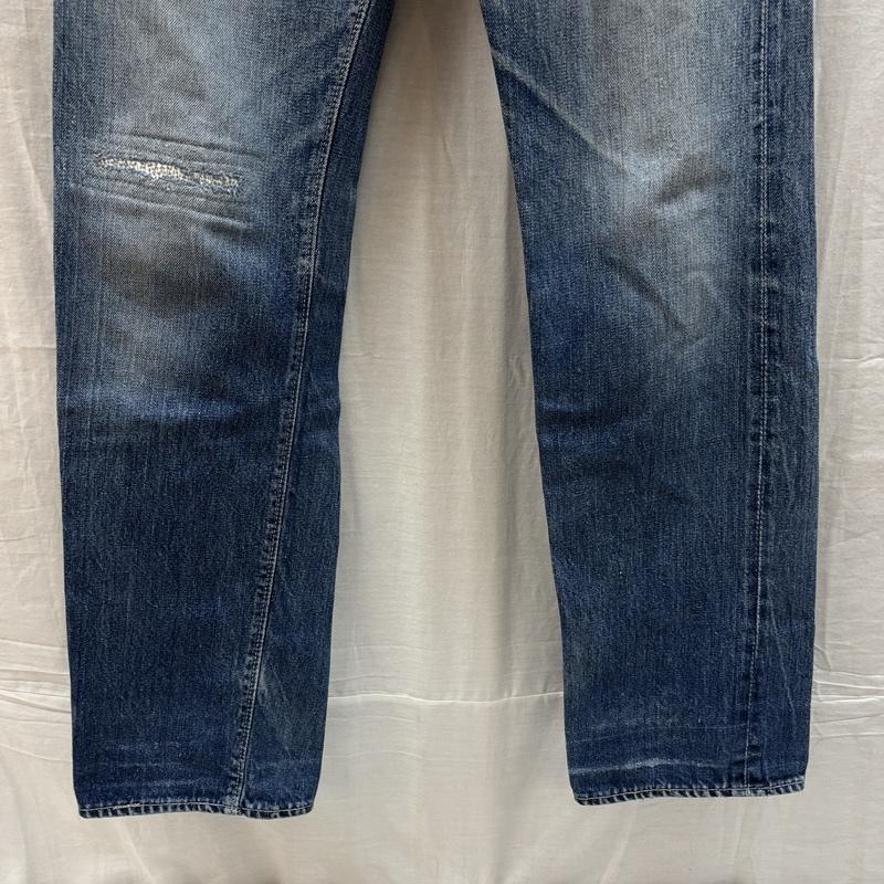 ヴィンテージ VINTAGE パンツ デニム、ジーンズ リーフボタン SCOVILL スコビル ジップ 内股シングル 脇割 デニム パンツ - メンズ USED 古着 中古 50159328