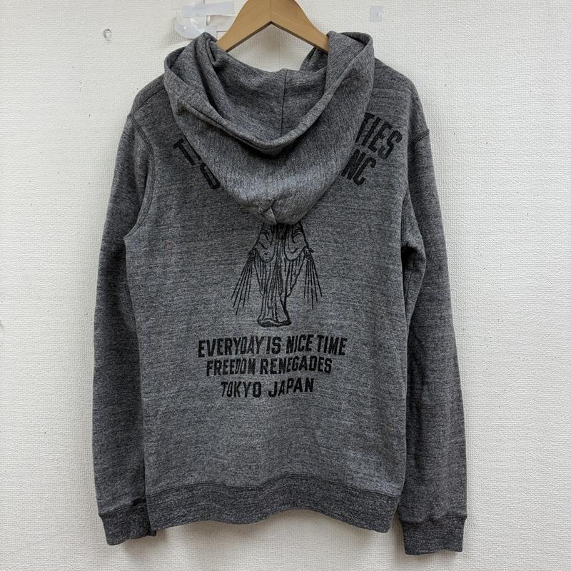 ワコマリア WACKO MARIA パーカー 長袖 ジップアップ パーカー ロゴ プリント 両面 初期タグ GUILTY PARTIES M 灰 / グレー / gray メンズ USED 古着 中古 50159329