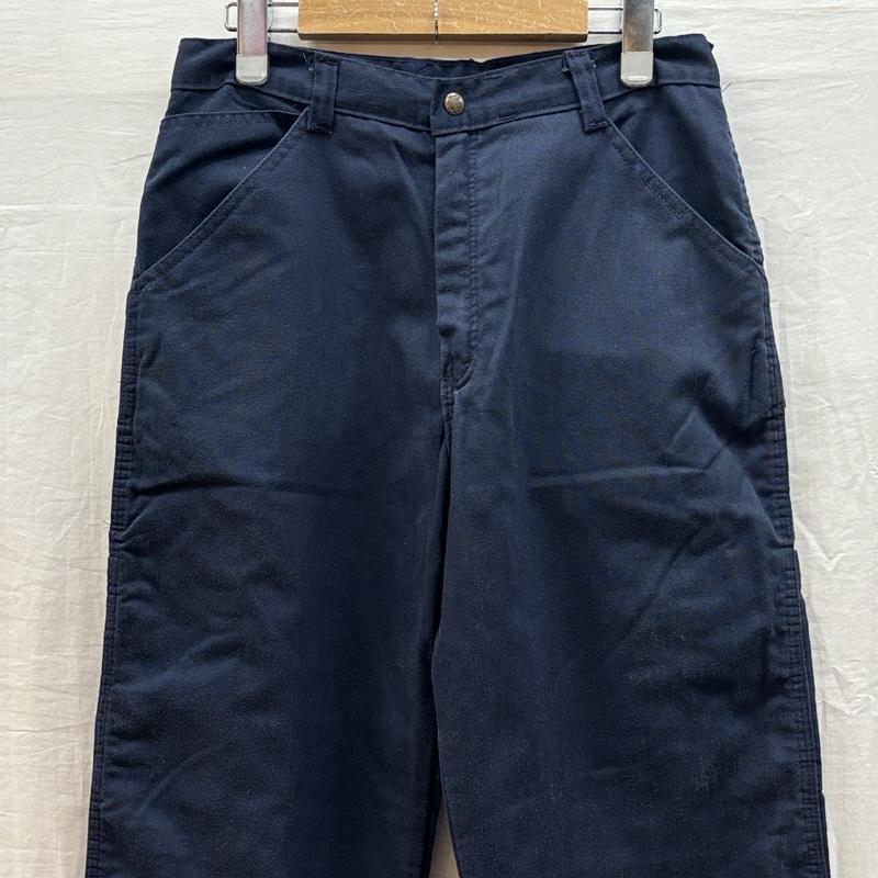 スミス SMITH ボトムス ボトムス ビンテージ 42TALAON ZIP ボタン裏ドット チェックライナー ワーク ペインターパンツ - 紺 / ネイビー / navy メンズ USED 古着 中古 50159330