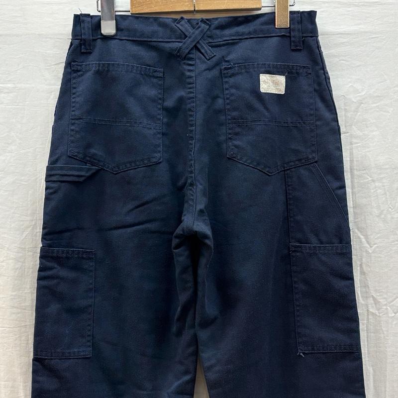 スミス SMITH ボトムス ボトムス ビンテージ 42TALAON ZIP ボタン裏ドット チェックライナー ワーク ペインターパンツ - 紺 / ネイビー / navy メンズ USED 古着 中古 50159330