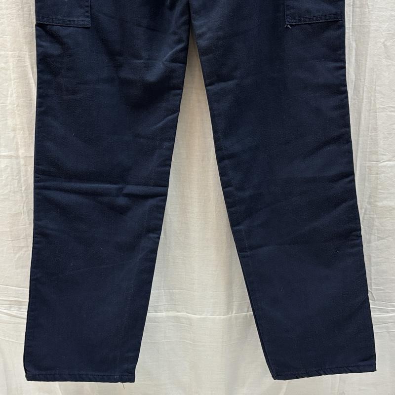 スミス SMITH ボトムス ボトムス ビンテージ 42TALAON ZIP ボタン裏ドット チェックライナー ワーク ペインターパンツ - 紺 / ネイビー / navy メンズ USED 古着 中古 50159330