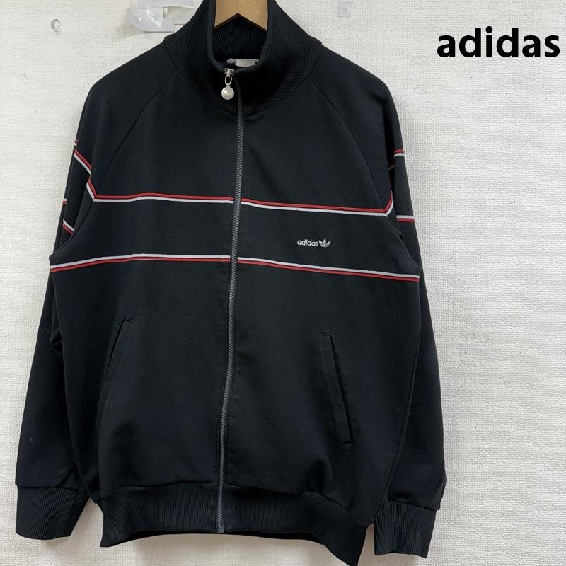 アディダス adidas ジャケット、上着 ジャケット、ブレザー 80s 西ドイツ製 トラック ジャケット ジャージ デサント製 黒 / ブラック / black メンズ USED 古着 中古 50159331