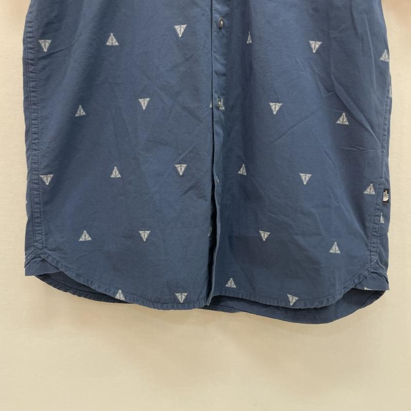 ザノースフェイス THE NORTH FACE シャツ、ブラウス 半袖 ショートスリーブ ベイトレイルジャカードシャツ NR02001Z M 総柄 青 / ブルー / blue メンズ USED 古着 中古 50159336