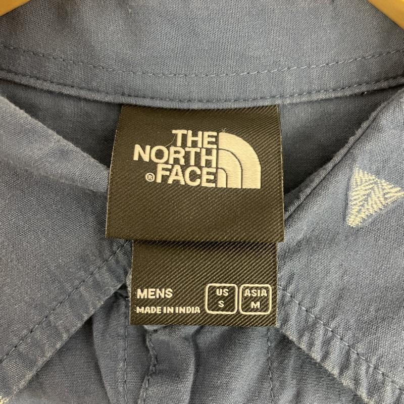 ザノースフェイス THE NORTH FACE シャツ、ブラウス 半袖 ショートスリーブ ベイトレイルジャカードシャツ NR02001Z M 総柄 青 / ブルー / blue メンズ USED 古着 中古 50159336