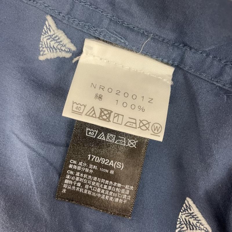ザノースフェイス THE NORTH FACE シャツ、ブラウス 半袖 ショートスリーブ ベイトレイルジャカードシャツ NR02001Z M 総柄 青 / ブルー / blue メンズ USED 古着 中古 50159336