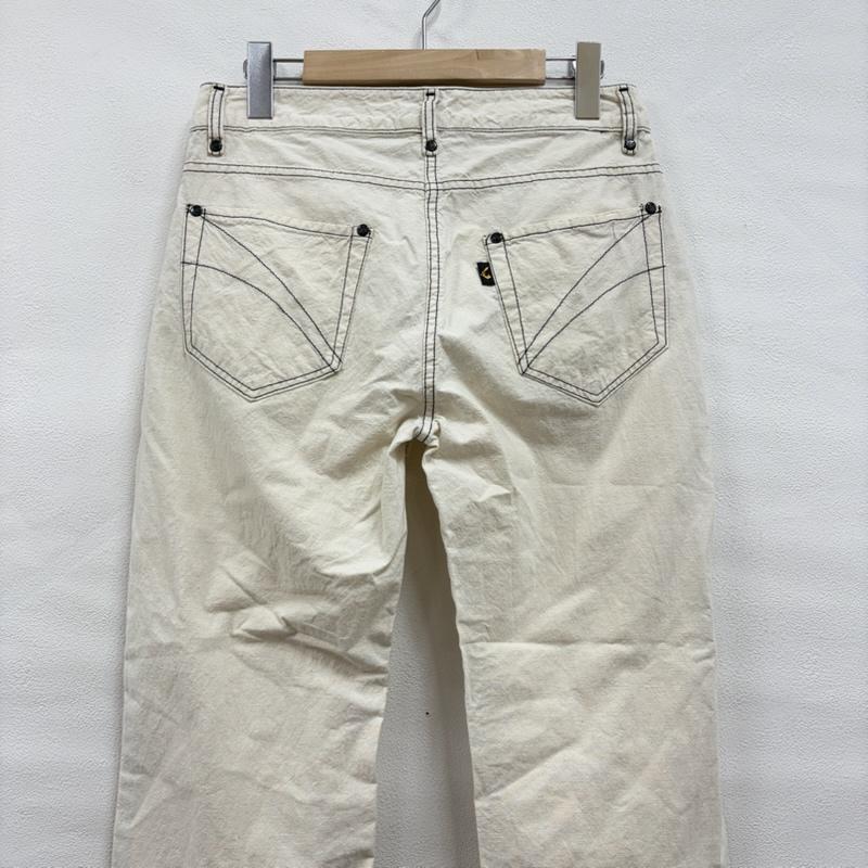 ヴィヴィアンウエストウッド Vivienne Westwood パンツ ワークパンツ、ペインターパンツ ANGLOMANIA アングロマニア 生成り色 ステッチ ストレート パンツ ボタンフライ 28インチ 無地 ナチュラル / ナチュラル / X 黒 / ブラック / black レディース USED 古着 中古 50159337