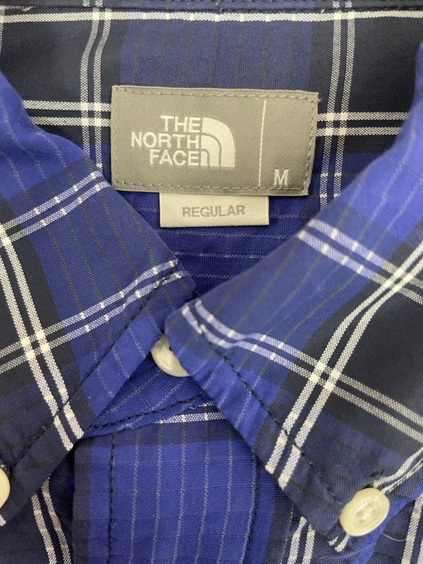 ザノースフェイス THE NORTH FACE シャツ、ブラウス 半袖 NR21969 Ocotillo Patch Shirt Dot Air Check M 格子柄 青 / ブルー / blue メンズ USED 古着 中古 50159338
