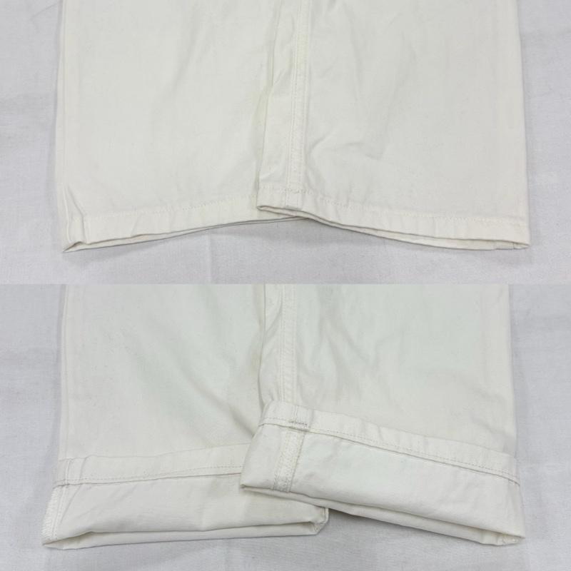 ヴィヴィアンウエストウッド Vivienne Westwood パンツ ワークパンツ、ペインターパンツ ANGLOMANIA アングロマニア ストレートパンツ レザー パッチ ロゴ イタリア製 ジッパーフライ LAMPOジップ 28インチ ロゴ、文字 X プリント 白 / ホワイト / white X 黒 / ブラック / black X 橙 / オレンジ / orange レディース USED 古着 中古 50159342