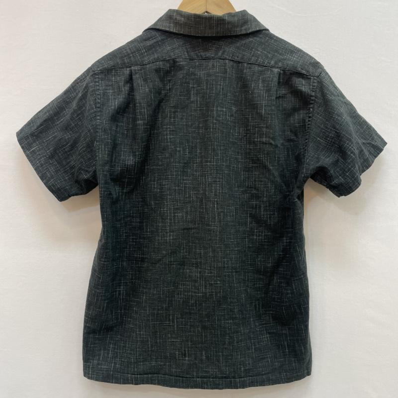 ドライボーンズ Dry Bones シャツ、ブラウス 半袖 タトゥーモチーフ イタリアンカラー シャツ 開襟 36 総柄 黒 / ブラック / black メンズ USED 古着 中古 50159348