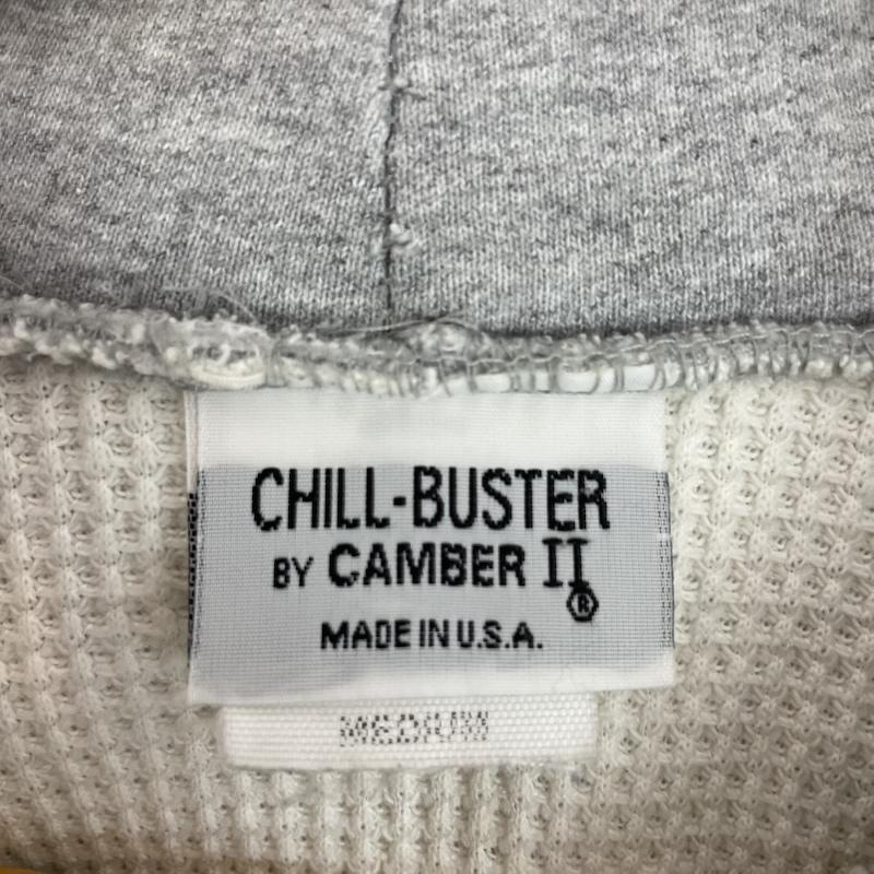 キャンバー CAMBER パーカー 長袖 chill-buster 裏地サーマル スウェット フルジップパーカー M 無地 灰 / グレー / gray メンズ USED 古着 中古 50159350