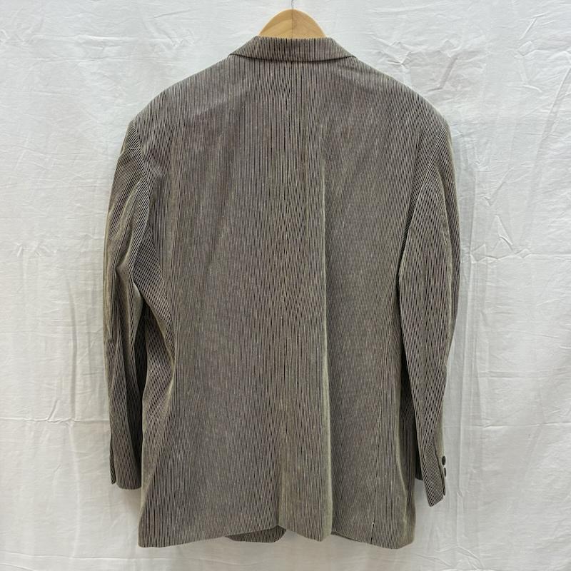 イッセイミヤケ ISSEY MIYAKE ジャケット、上着 ジャケット、ブレザー ストライプ 2B シングル テーラード ジャケット ME31-FD043 M メンズ USED 古着 中古 50159353