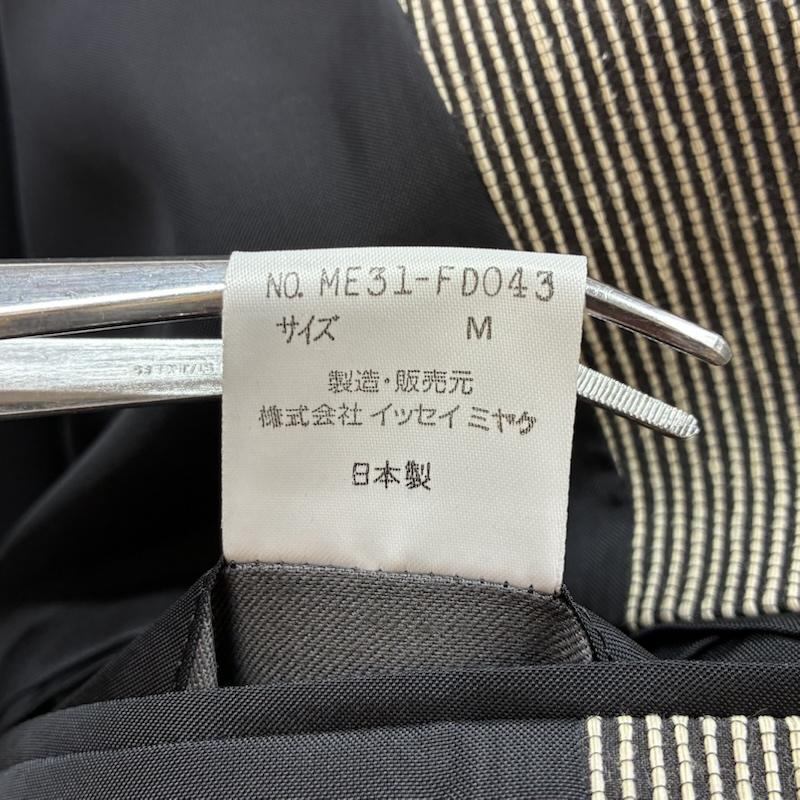 イッセイミヤケ ISSEY MIYAKE ジャケット、上着 ジャケット、ブレザー ストライプ 2B シングル テーラード ジャケット ME31-FD043 M メンズ USED 古着 中古 50159353