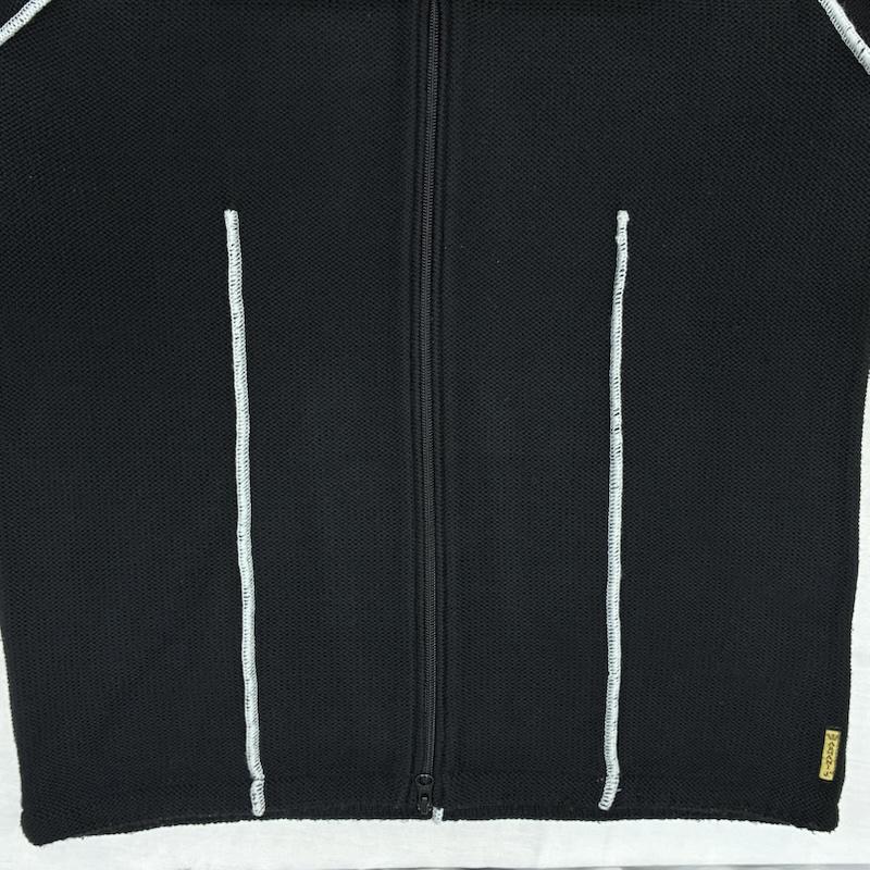 アルマーニ ジーンズ ARMANI JEANS カーディガン 長袖 ダブルジップ ドライバーズ ニット カーディガン XXL メンズ USED 古着 中古 50159355