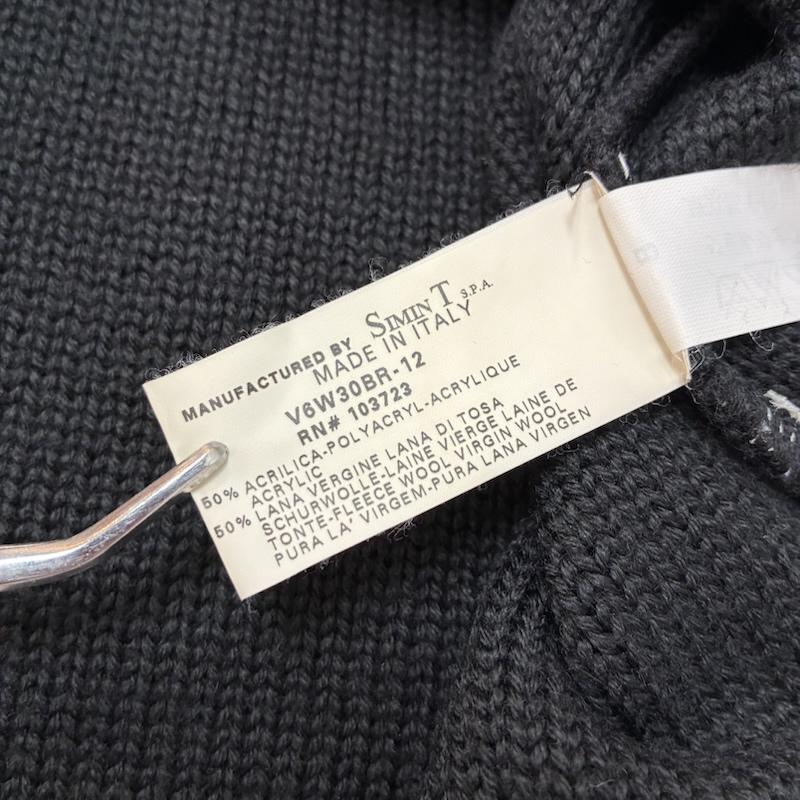 アルマーニ ジーンズ ARMANI JEANS カーディガン 長袖 ダブルジップ ドライバーズ ニット カーディガン XXL メンズ USED 古着 中古 50159355