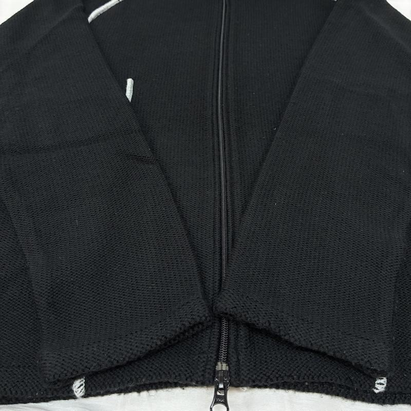 アルマーニ ジーンズ ARMANI JEANS カーディガン 長袖 ダブルジップ ドライバーズ ニット カーディガン XXL メンズ USED 古着 中古 50159355