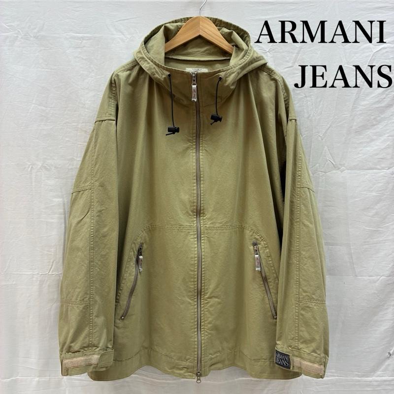 アルマーニ ジーンズ ARMANI JEANS ジャケット、上着 ジャンパー、ブルゾン ダブルジップ コットン フーデッド ジャケット マウンテン パーカー 50 メンズ USED 古着 中古 50159357