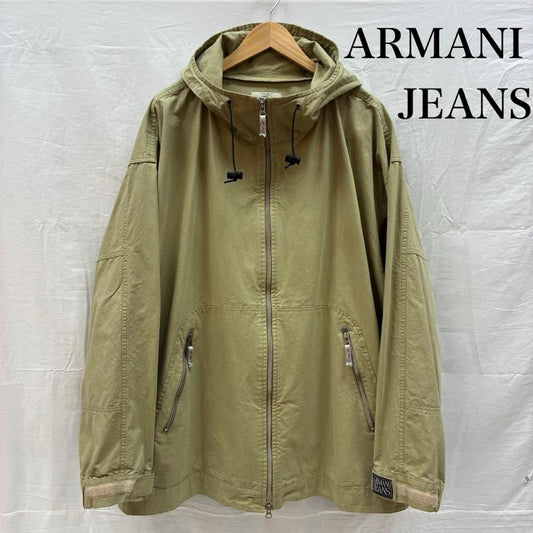 アルマーニ ジーンズ ARMANI JEANS ジャケット、上着 ジャンパー、ブルゾン ダブルジップ コットン フーデッド ジャケット マウンテン パーカー 50 メンズ USED 古着 中古 50159357
