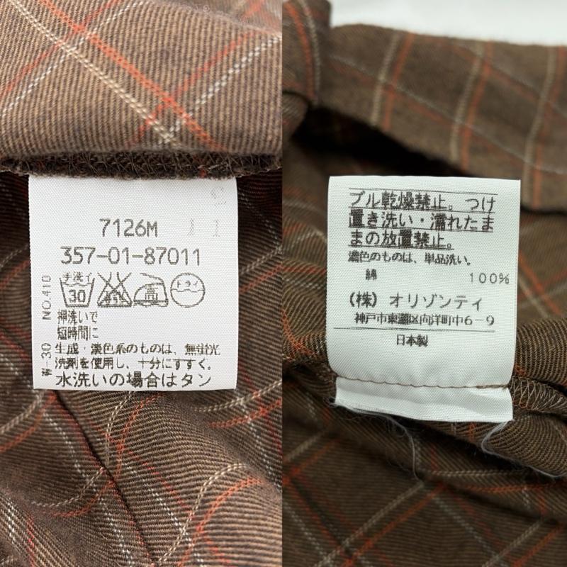 ヴィヴィアン ウエストウッド レッドレーベル Vivienne Westwood red label シャツ、ブラウス 長袖 オーブ 刺繍 長袖 チェック シャツ 3 チェック X ワンポイント X ロゴ、文字 X 刺繍 茶 / ブラウン / brown X 赤 / レッド / red レディース USED 古着 中古 50159361