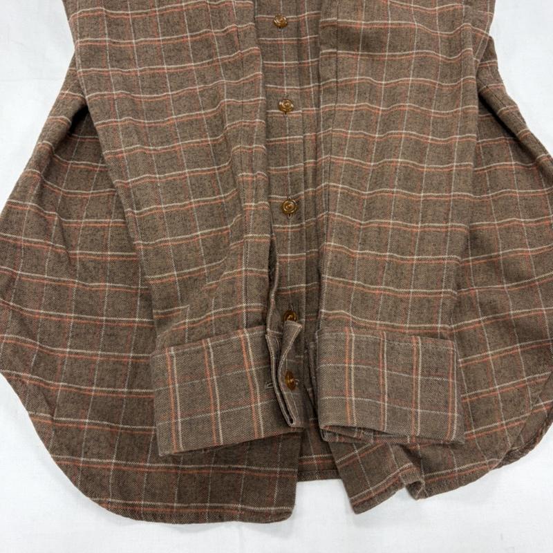 ヴィヴィアン ウエストウッド レッドレーベル Vivienne Westwood red label シャツ、ブラウス 長袖 オーブ 刺繍 長袖 チェック シャツ 3 チェック X ワンポイント X ロゴ、文字 X 刺繍 茶 / ブラウン / brown X 赤 / レッド / red レディース USED 古着 中古 50159361
