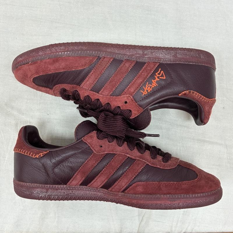 アディダスオリジナルス adidas originals スニーカー スニーカー Jonah Hill SAMBA Burgundy ジョナヒル FW7456 ローカット スニーカー 27.0cm メンズ USED 古着 中古 50159364
