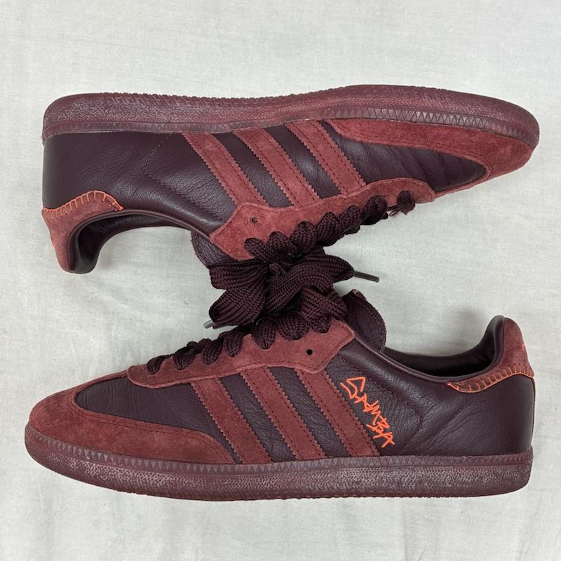 アディダスオリジナルス adidas originals スニーカー スニーカー Jonah Hill SAMBA Burgundy ジョナヒル FW7456 ローカット スニーカー 27.0cm メンズ USED 古着 中古 50159364