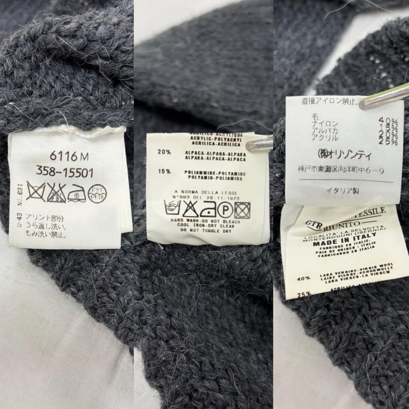 ヴィヴィアンウエストウッド Vivienne Westwood ニット、セーター 長袖 ANGLOMANIA アングロマニア 長袖 ニット セーター ラグランスリーブ ウール イタリア製 S ロゴ、文字 灰 / グレー / gray レディース USED 古着 中古 50159366