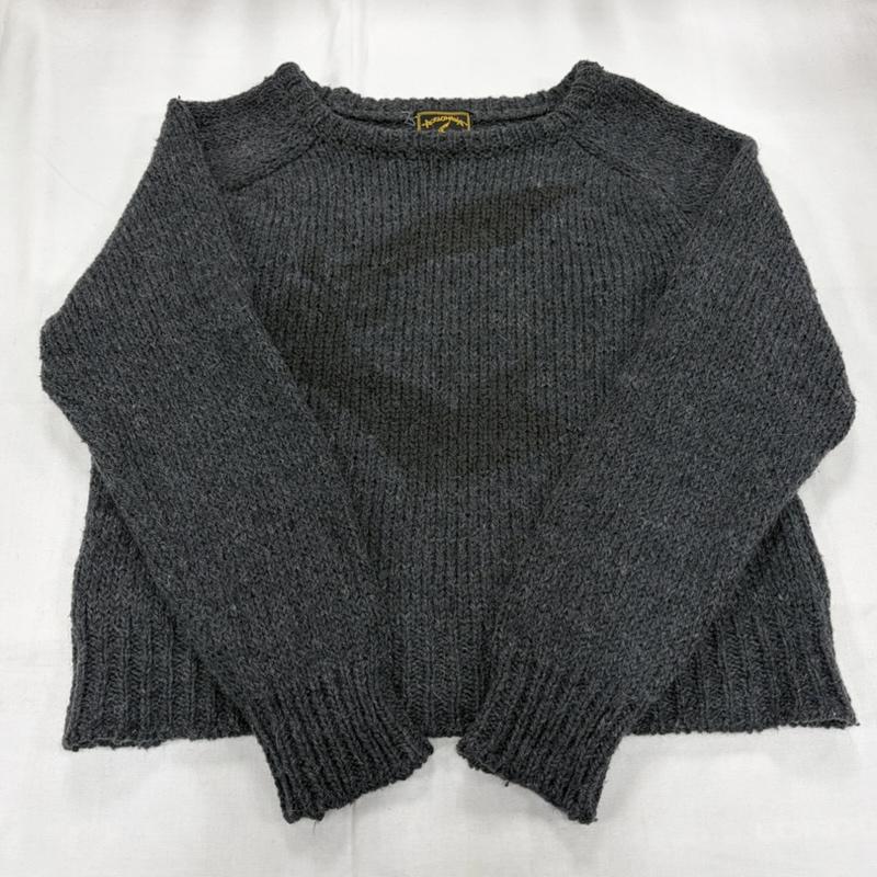 ヴィヴィアンウエストウッド Vivienne Westwood ニット、セーター 長袖 ANGLOMANIA アングロマニア 長袖 ニット セーター ラグランスリーブ ウール イタリア製 S ロゴ、文字 灰 / グレー / gray レディース USED 古着 中古 50159366