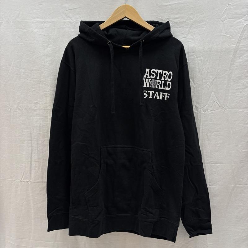 古着 USED パーカー 長袖 Travis Scott Astro World Staff プルオーバー フーディ スウェット パーカー M 黒 / ブラック / black メンズ USED 古着 中古 50159372