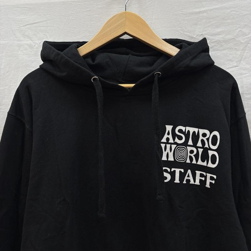 古着 USED パーカー 長袖 Travis Scott Astro World Staff プルオーバー フーディ スウェット パーカー M 黒 / ブラック / black メンズ USED 古着 中古 50159372