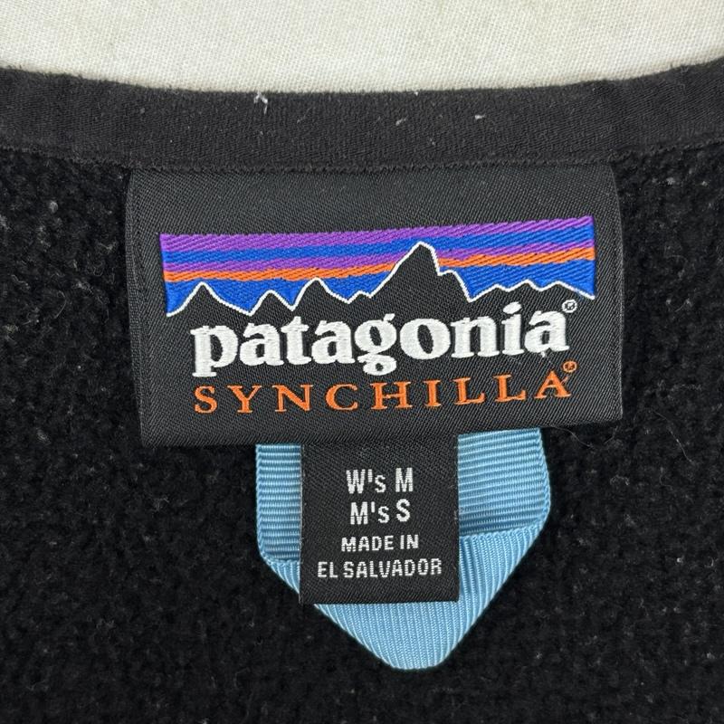 パタゴニア patagonia ジャケット、上着 ジャンパー、ブルゾン 22975FA23 SYNCHILLA シンチラ ジップアップ ノーカラー フリース ジャケット M 黒 / ブラック / black レディース USED 古着 中古 50159373