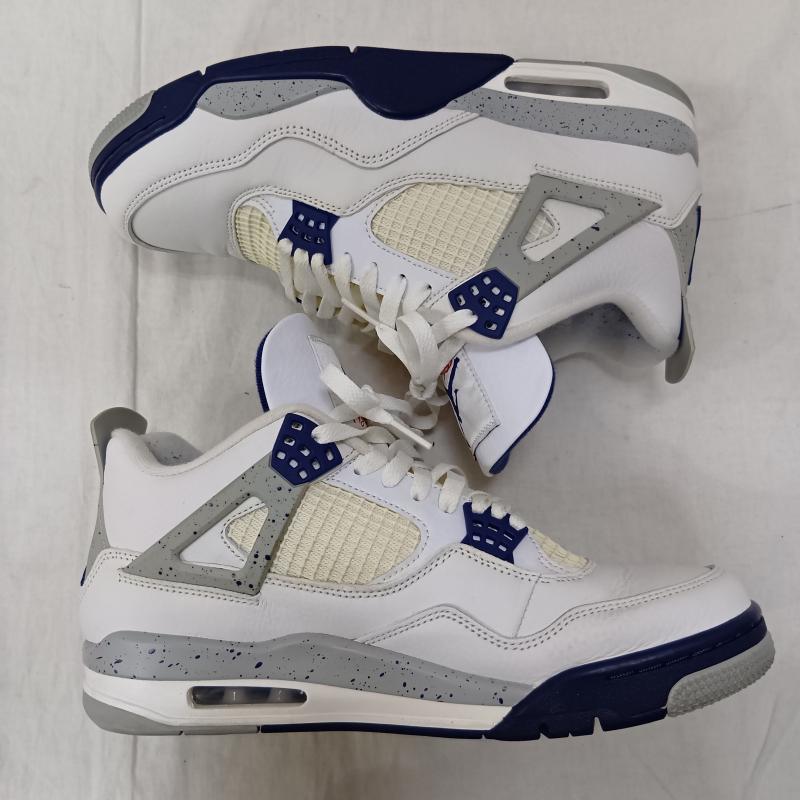 ナイキ NIKE スニーカー スニーカー DH6927-140 Nike Air Jordan 4 Midnight Navy US10.5/28.5cm US：10.5 白 / ホワイト / white X 紺 / ネイビー / navy メンズ USED 古着 中古 50159385