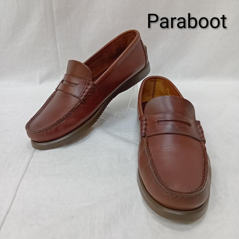 パラブーツ Paraboot ローファー ローファー CORAUX モカシンコインローファー MARINE SOLE brown - ロゴ、文字 茶 / ブラウン / brown レディース USED 古着 中古 50159389