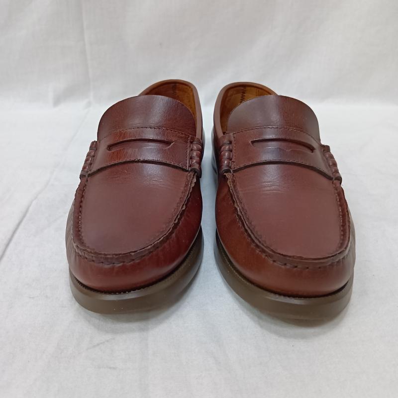 パラブーツ Paraboot ローファー ローファー CORAUX モカシンコインローファー MARINE SOLE brown - ロゴ、文字 茶 / ブラウン / brown レディース USED 古着 中古 50159389