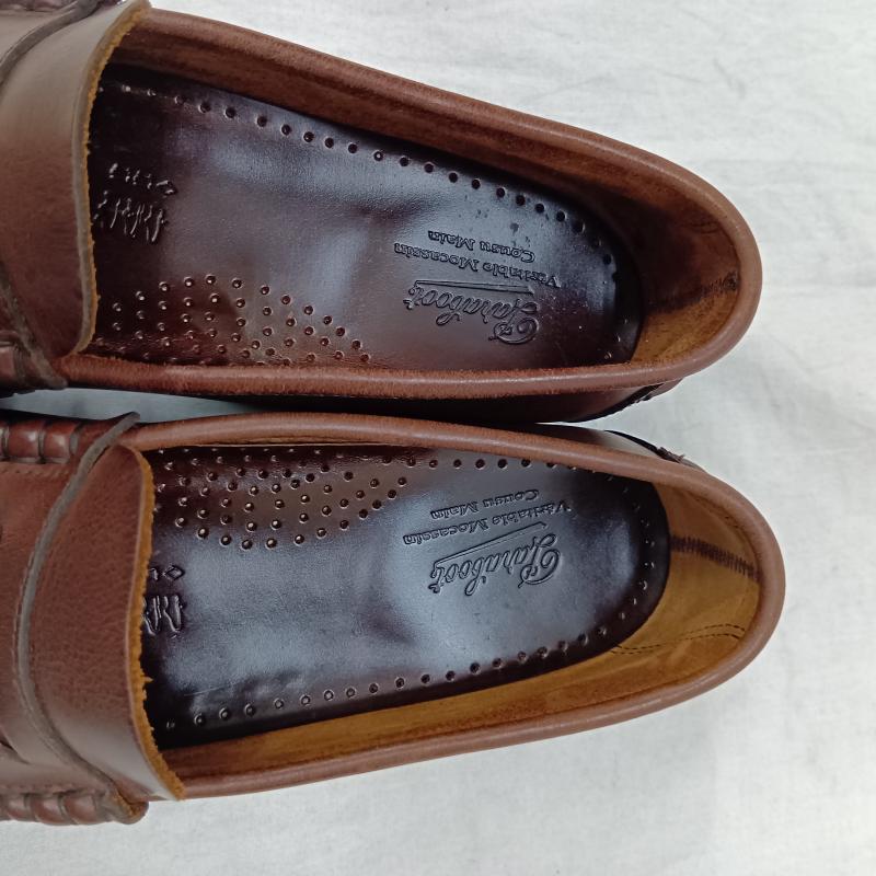 パラブーツ Paraboot ローファー ローファー CORAUX モカシンコインローファー MARINE SOLE brown - ロゴ、文字 茶 / ブラウン / brown レディース USED 古着 中古 50159389