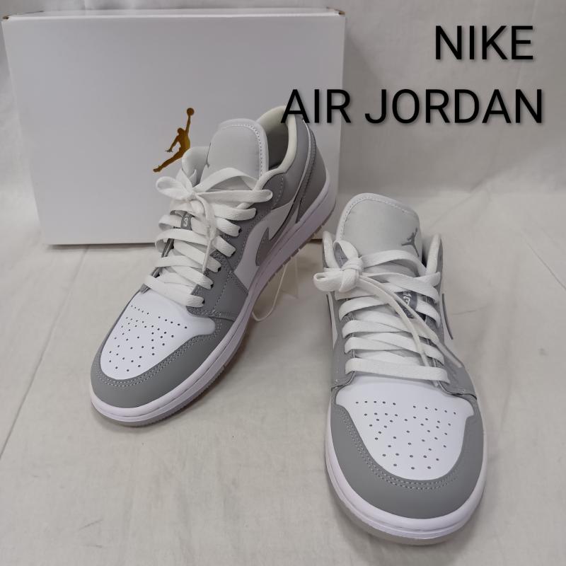 ナイキ NIKE スニーカー スニーカー DC0774-105 WMNS AIR JORDAN 1 LOW US9.5/;26.5cm US：9.5 ロゴ、文字 白 / ホワイト / white X 灰 / グレー / gray メンズ USED 古着 中古 50159391