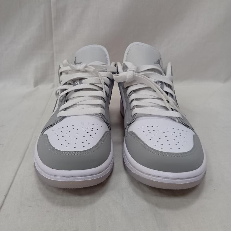 ナイキ NIKE スニーカー スニーカー DC0774-105 WMNS AIR JORDAN 1 LOW US9.5/;26.5cm US：9.5 ロゴ、文字 白 / ホワイト / white X 灰 / グレー / gray メンズ USED 古着 中古 50159391