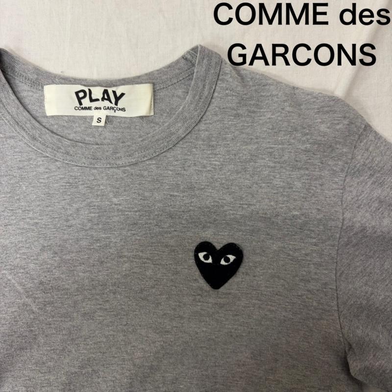 プレイコムデギャルソン PLAY COMME des GARCONS Tシャツ 長袖 ハートパッチ L/S TEE グレー S S ワンポイント 灰 / グレー / gray メンズ USED 古着 中古 50159399