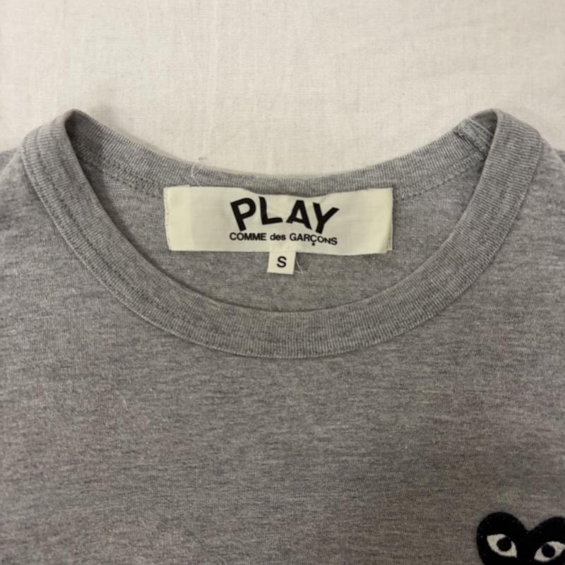 プレイコムデギャルソン PLAY COMME des GARCONS Tシャツ 長袖 ハートパッチ L/S TEE グレー S S ワンポイント 灰 / グレー / gray メンズ USED 古着 中古 50159399