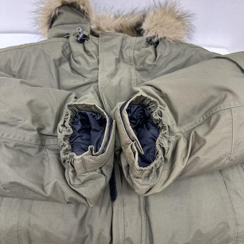 ザノースフェイス THE NORTH FACE ジャケット、上着 ダウンジャケット HyVent フード ファー ダウン ジャケット NFGWJ441 ND01102 S カーキオリーブ / カーキオリーブ / メンズ USED 古着 中古 50159400