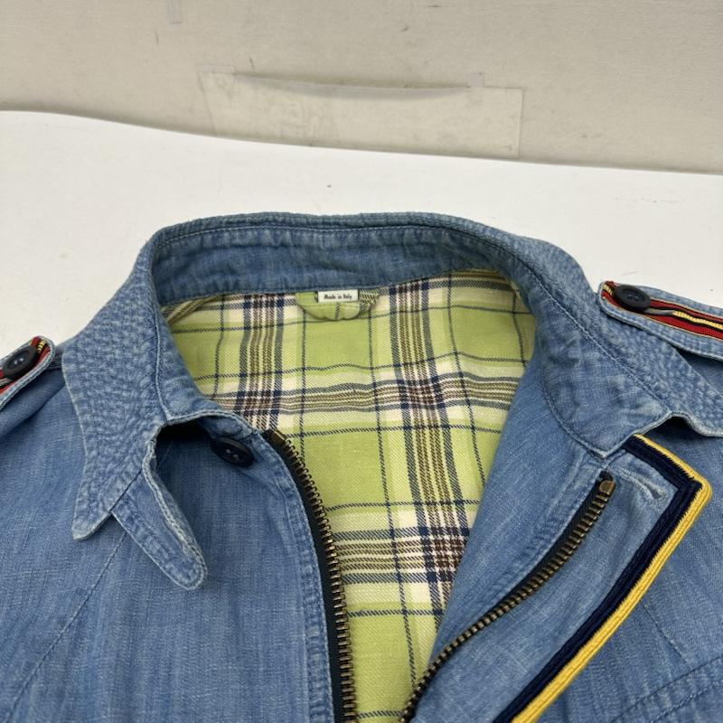 グッチ GUCCI ジャケット、上着 ジャンパー、ブルゾン デニム ミリタリー ジャケット 46 インディゴ / インディゴ / Indigo メンズ USED 古着 中古 50159403